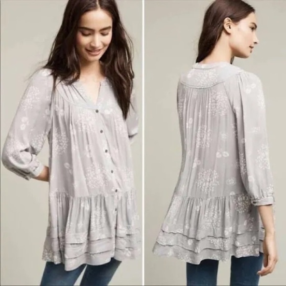 Anthropologie Holding Horses Pavin Ruffled Tunic